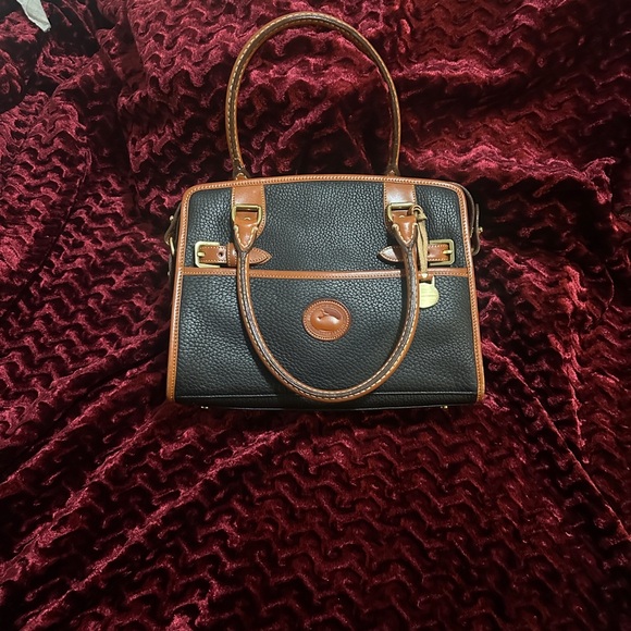 Dooney & Bourke Black and Brown Satchel - Picture 2 of 12